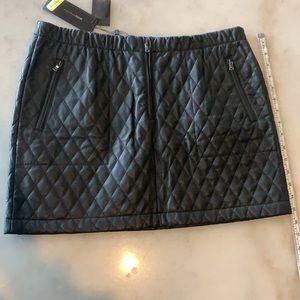 BCBG Maxazri moto skirt with zippered pockets